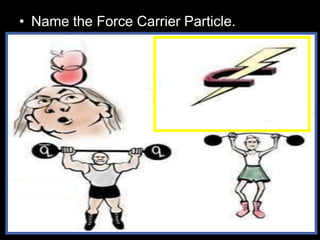 • Name the Force Carrier Particle.
 