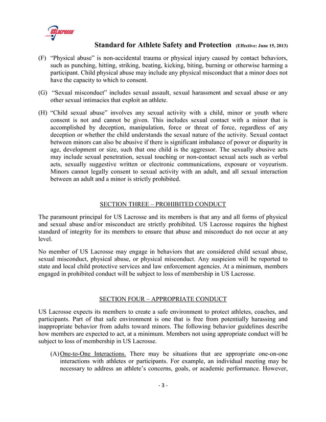 Standard for Athlete Safety Protection US Lacrosse PDF