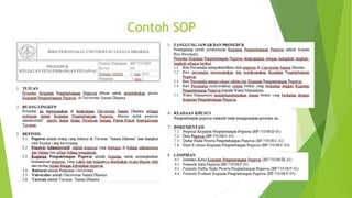 Contoh SOP
 
