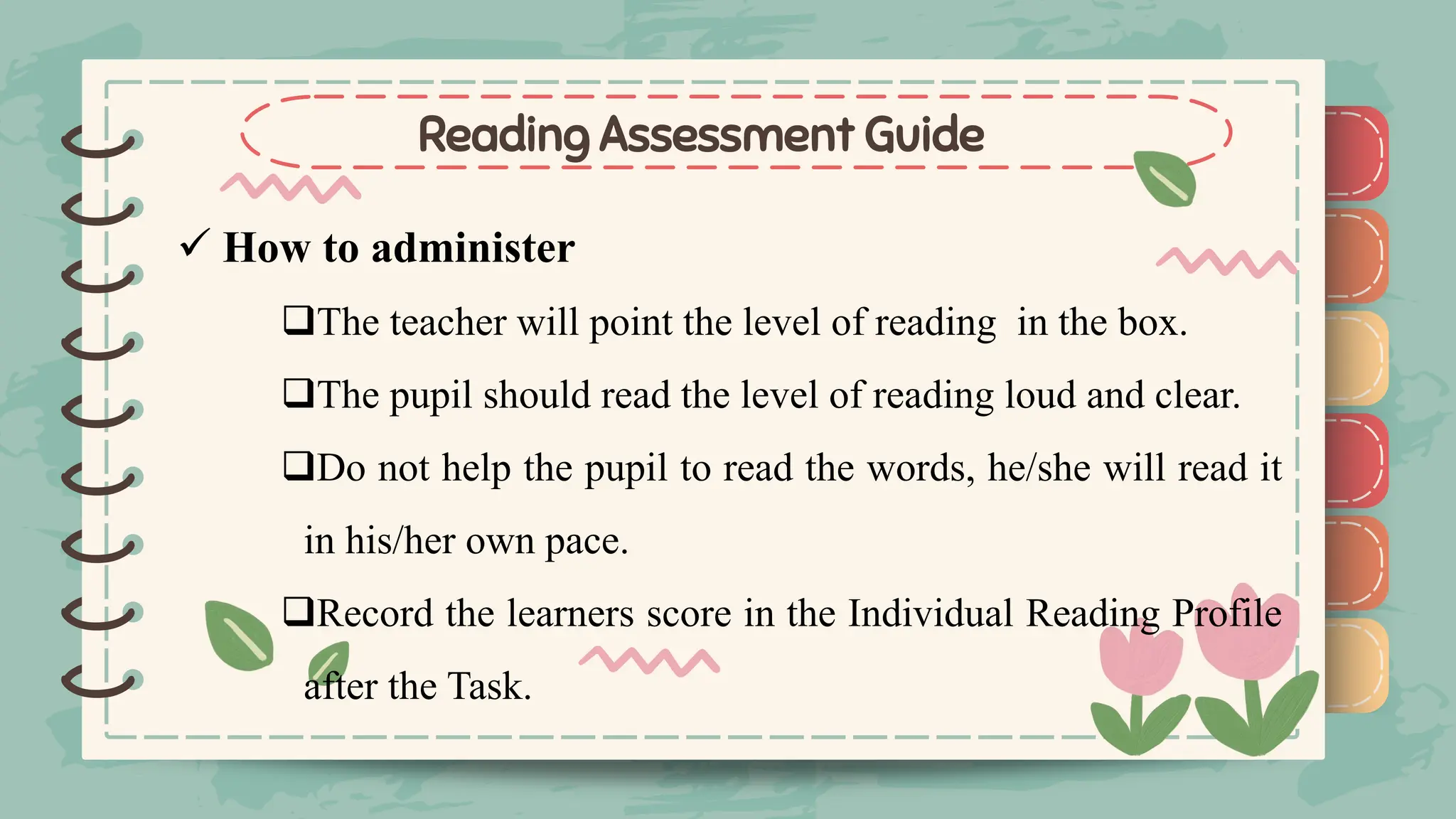 Standard Reading Assessmentenglish Filipino Pdf