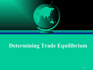 Determining Trade Equilibrium 