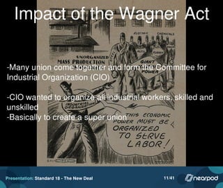 Presentation: Standard 18 - The New Deal 11/41
 