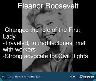 Presentation: Standard 18 - The New Deal 21/41
 