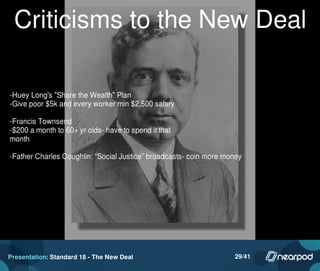 Presentation: Standard 18 - The New Deal 29/41
 