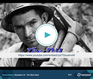 https://www.youtube.com/embed/zaI7GsxdmvM
Presentation: Standard 18 - The New Deal 9/41
 