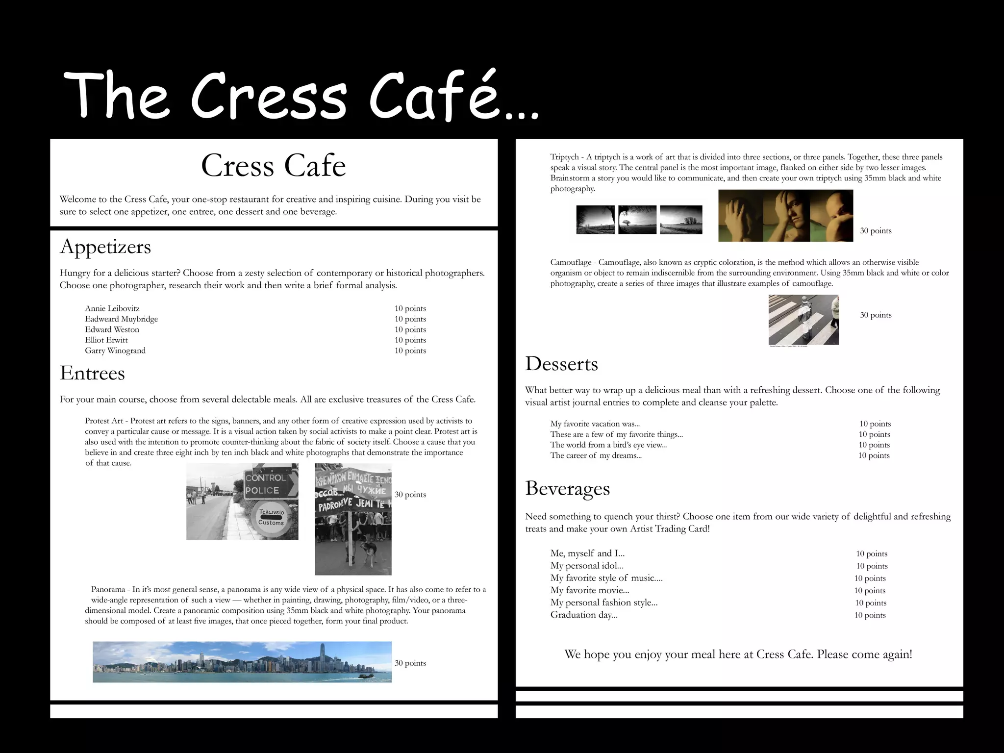 The Cress Café…
 
