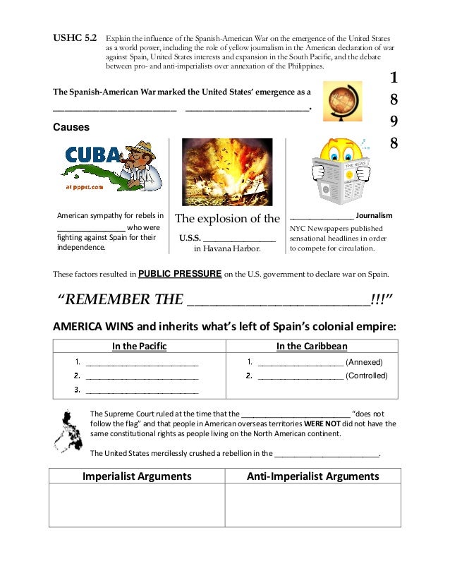 Standard 5 Review Guide (SC US History EOC)