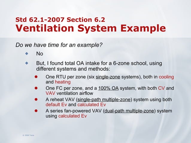 CURRENT ASHRAE STANDARD 62 1 visual data 5