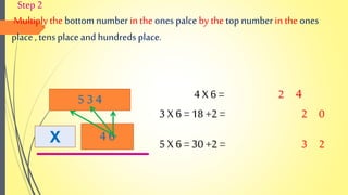 Standard algorithm multiplication | PPT