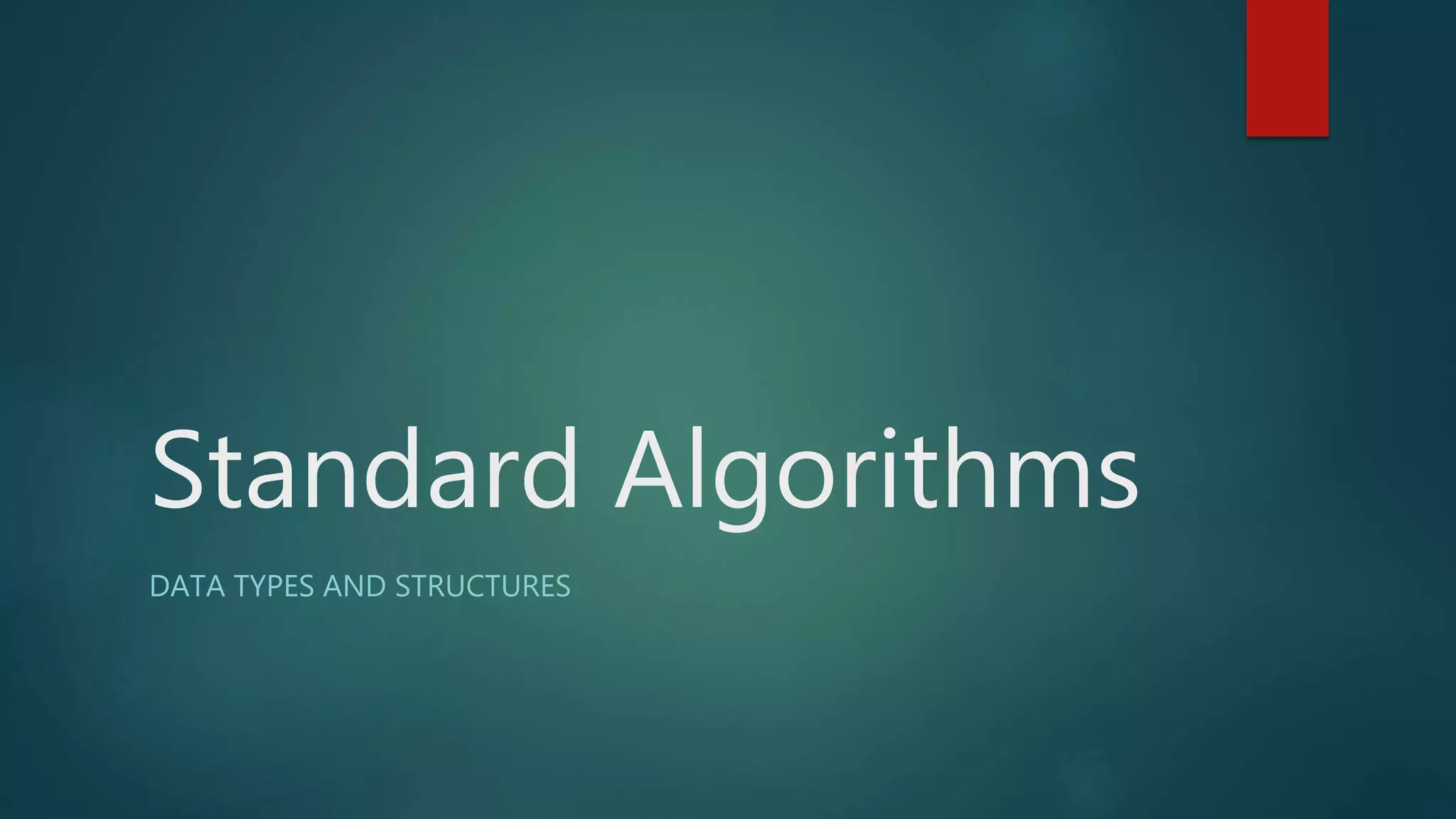 Standard Algorithms | PPT image.