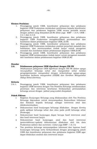 Instrumen Sam's Standar dan Instrumen Akreditasi Puskesmas edisi II, versi tahun 2019 ...