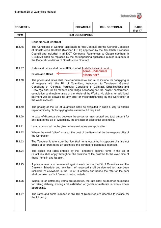 bill writing template