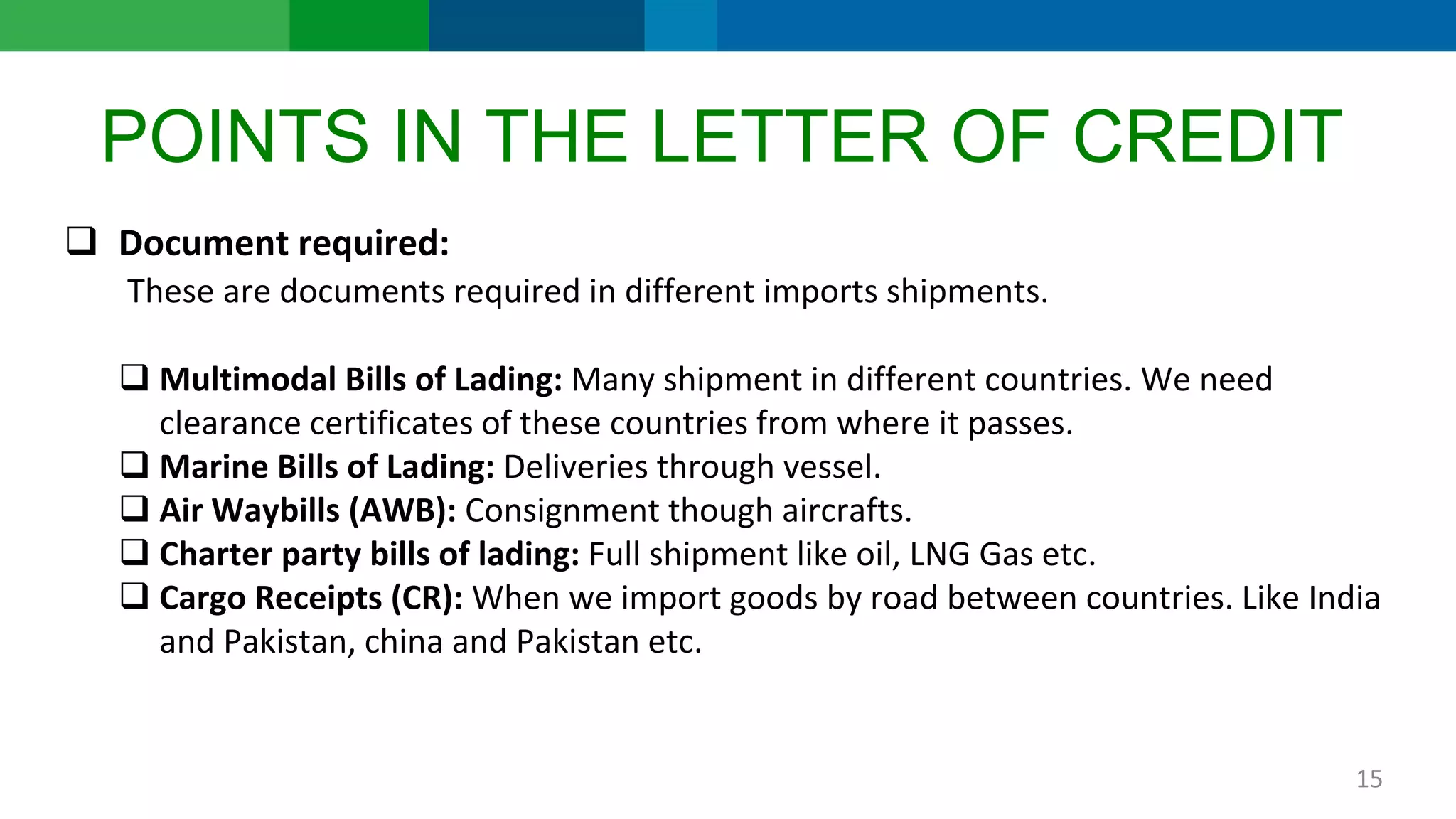 Standard Charted LC slideshares | PPTX