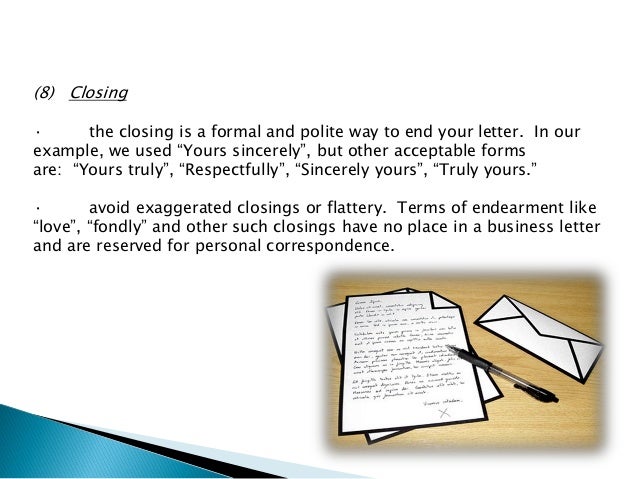 to than other sincerely letters sign ways Components Letter Business Nowadays of Standard The