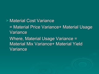 Standard costing | PPT