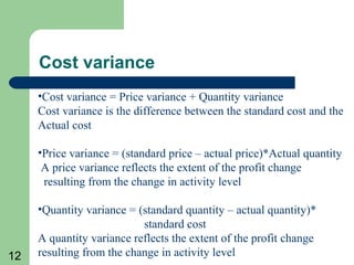 Standard costing | PPT