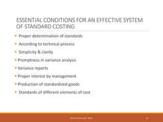 Standard costing | PPTX