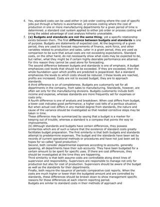 Standard costing and variance analysis case study | DOCX