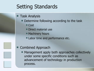 Standard Costing Operational Performance Measures And | PPT