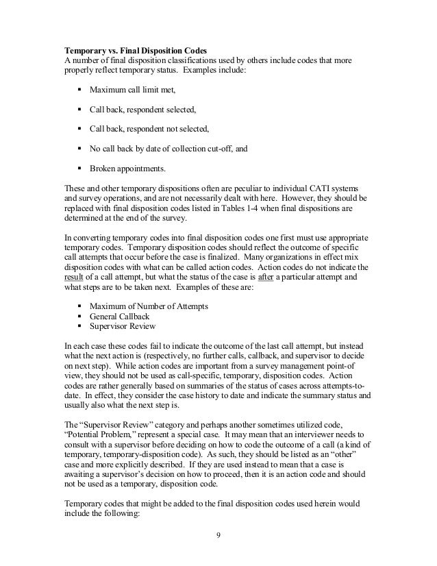 Standard definitions2011 ( FINAL DISPOSITIONS OF CASE CODES AND OUTC…