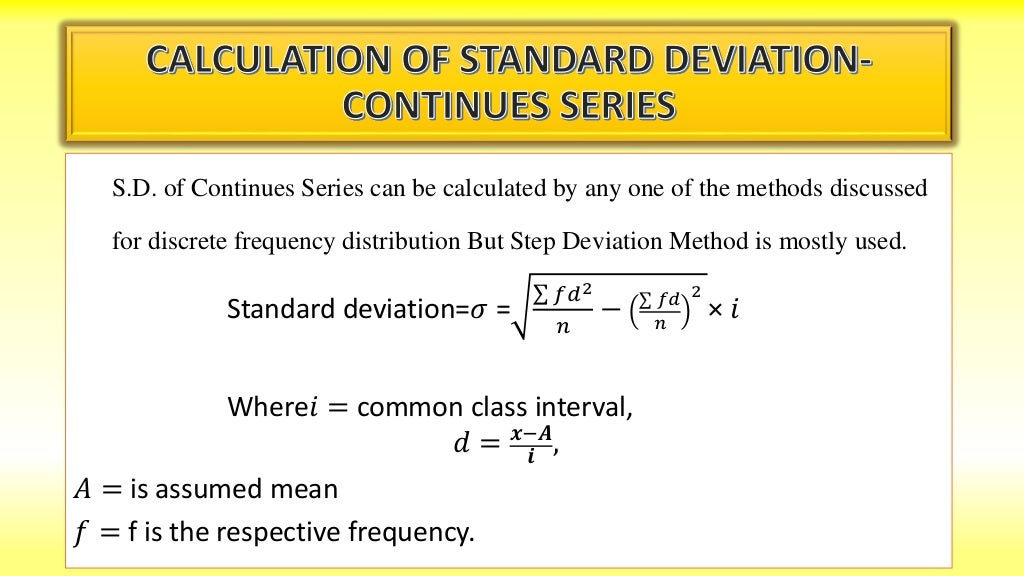 Standard deviation