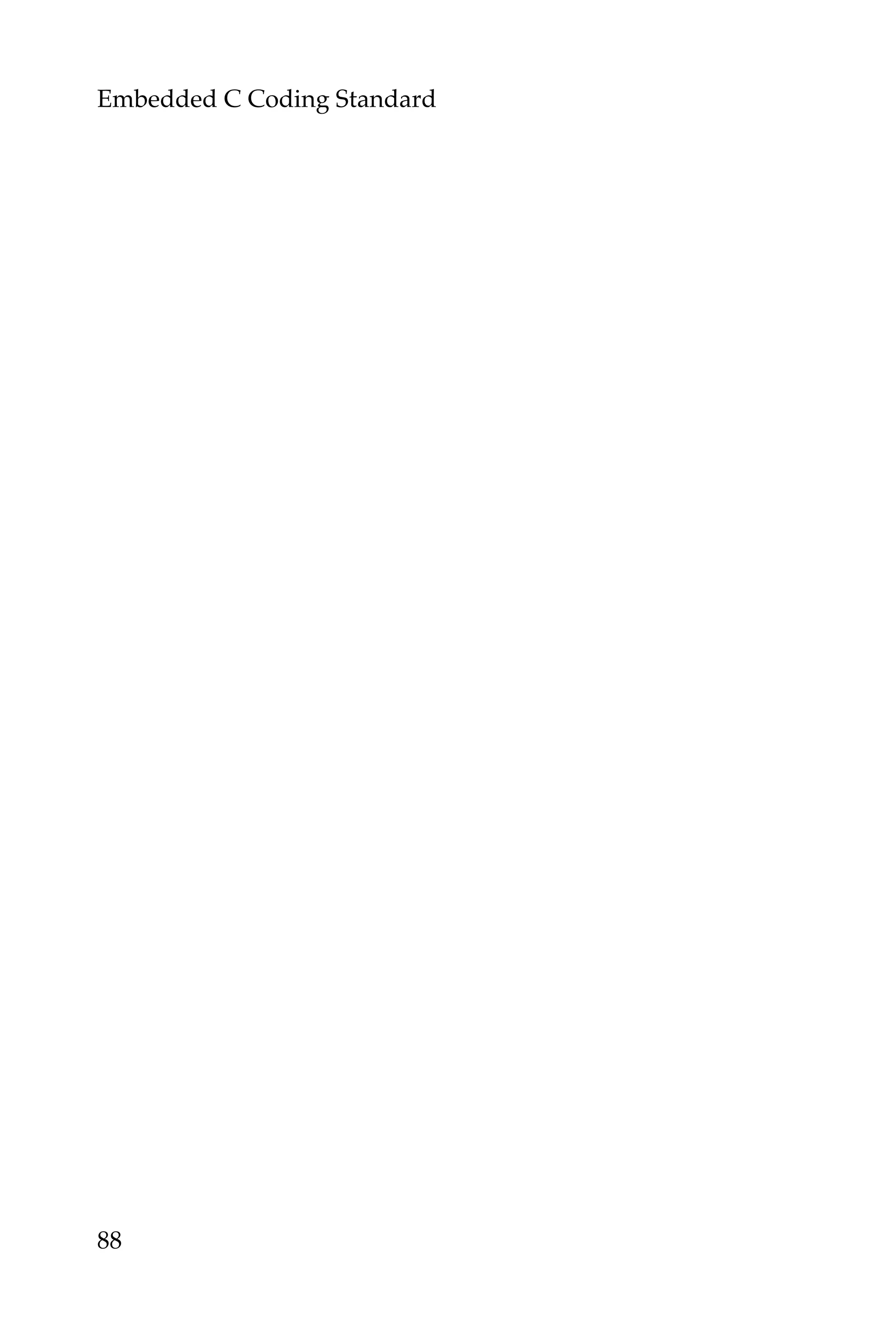 Embedded C Coding Standard
88
 