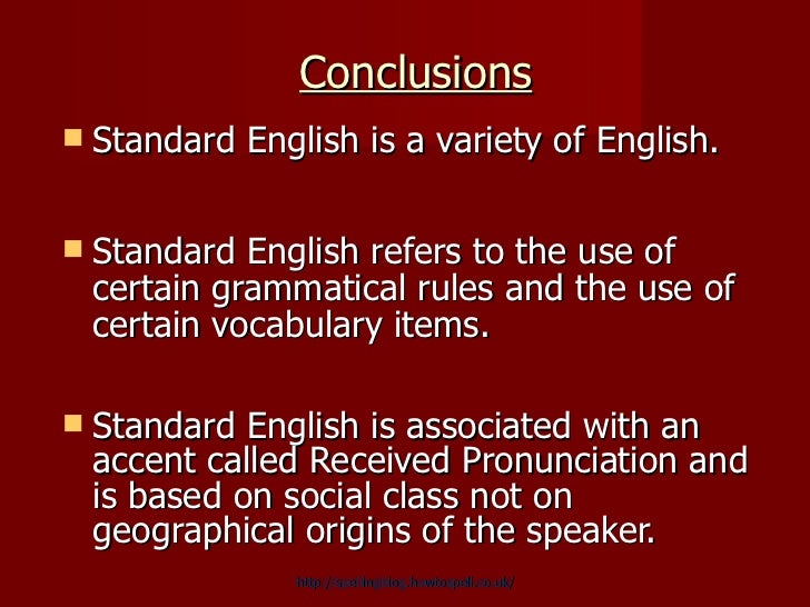 Standard English Dialect
