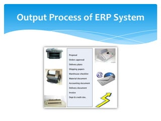 Output Process of ERP System
 