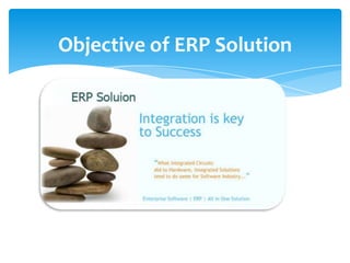 Objective of ERP Solution
 