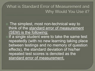 Standard error of measurement | PPTX