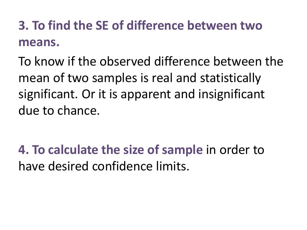 ZTest and Standard error