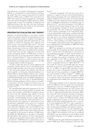 Thiasis Standard for dx & tx for choledocholithiasis | PDF