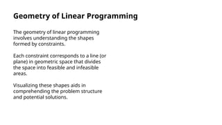 Standard Form Of A Linear Programming Problem, Geometry Of Linear ...