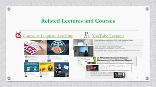 Related Lectures and Courses
Course at Luqman Academy YouTube Lectures
37
 