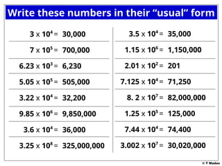 Comprehensive Practice and Tests on Writing Numbers in Standard Form | PPT