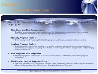 Program Risk Documentation Standard For Program Management Changes | PPS