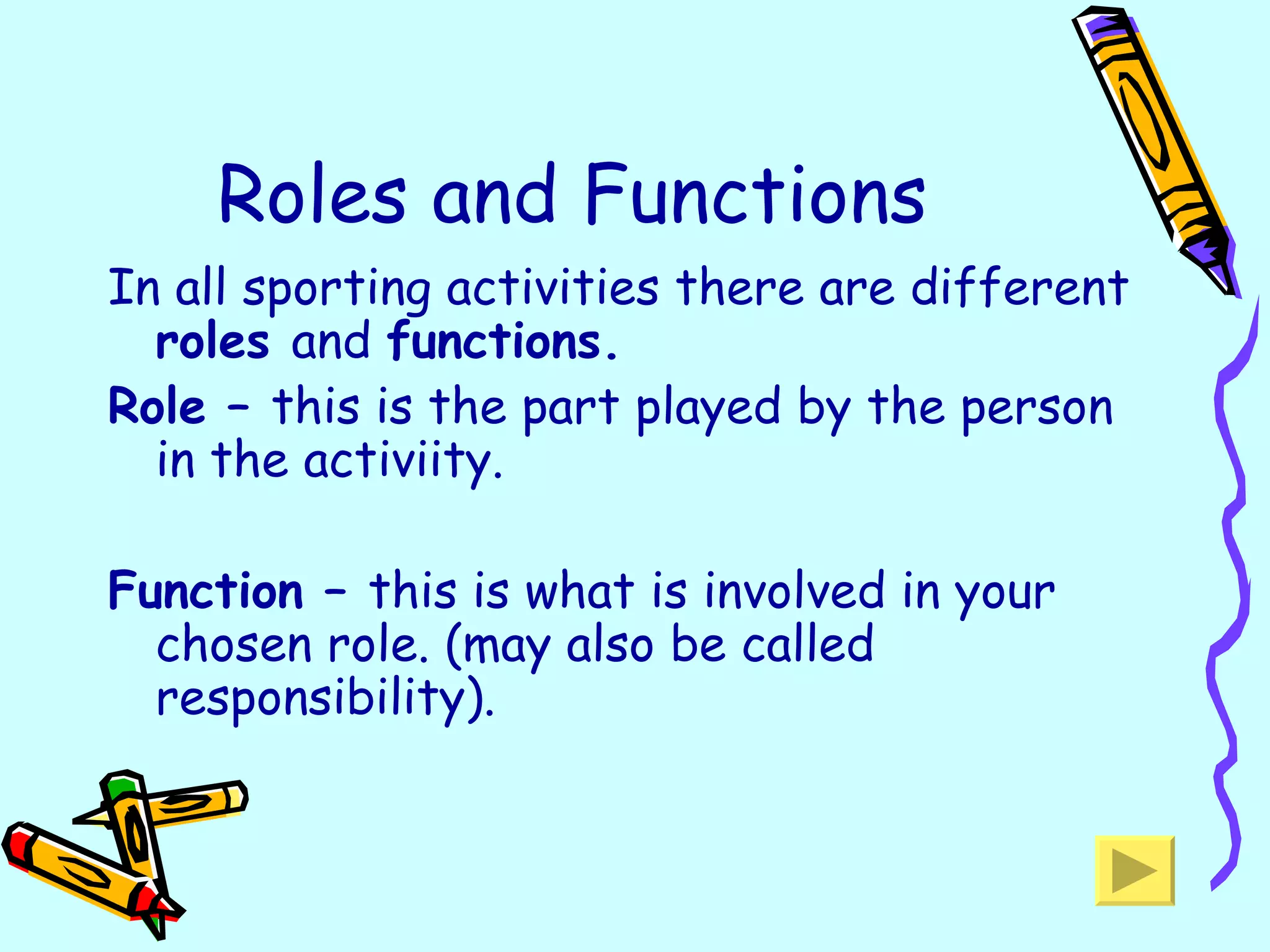 Standard Roles Standard grade roles and functions | PPT