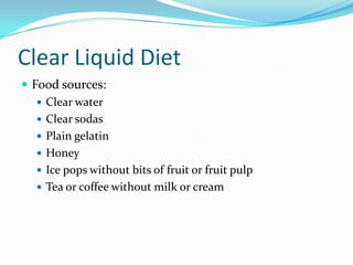 Standard hospital diets | PPTX