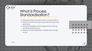 Company Process Standards Examples Standardisation and Documentation of Processes: Building Consistency ...