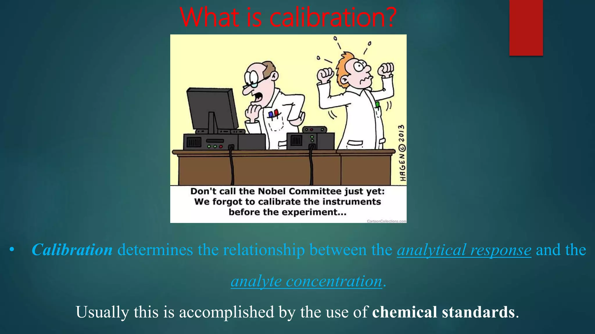 Standardization and calibration dr mallik ppt