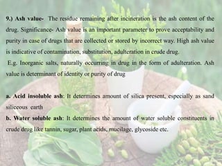 STANDARDIZATION AND QUALITY CONTROL OF HERBAL DRUGS.pptx