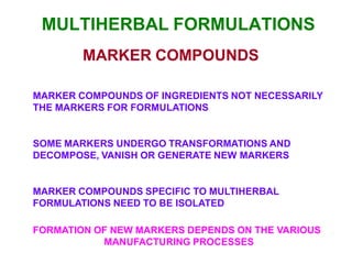 Standardization of herbal drugs ppt for webinar | PDF