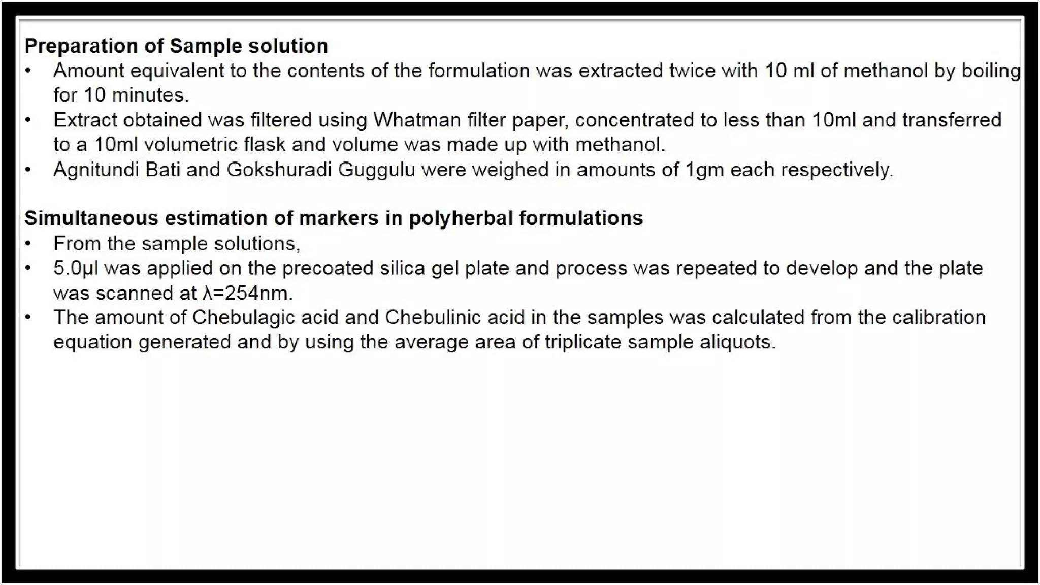 Standardization of herbal drugs using various type of markers with ...