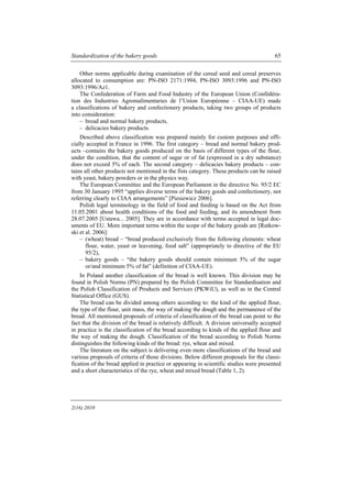Bakery Commodities Notes.pdf Standardization of Bakery Goods: Legal and Economic Perspectives | PDF