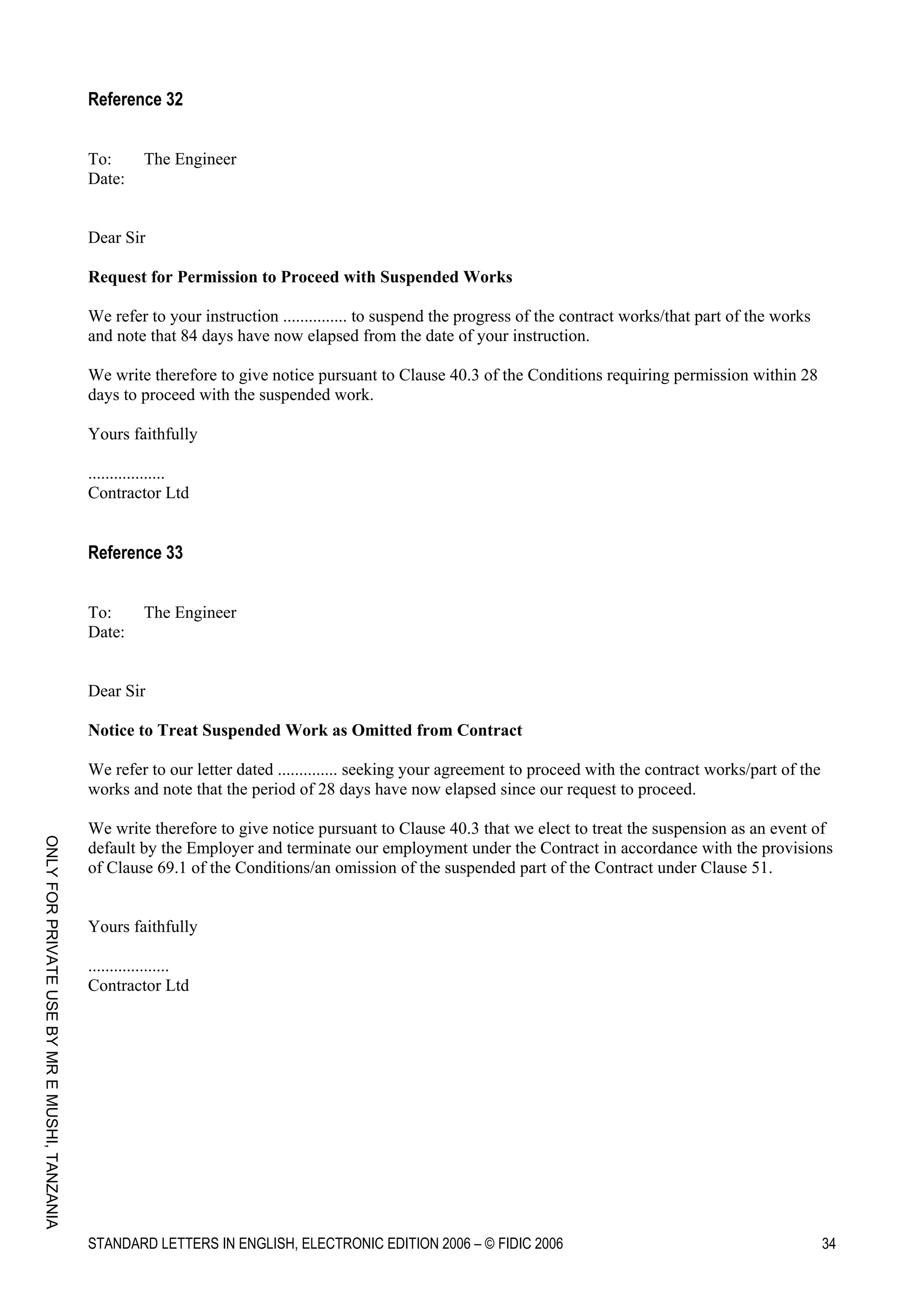 Standard letters by FIDIC Guidelines.pdf