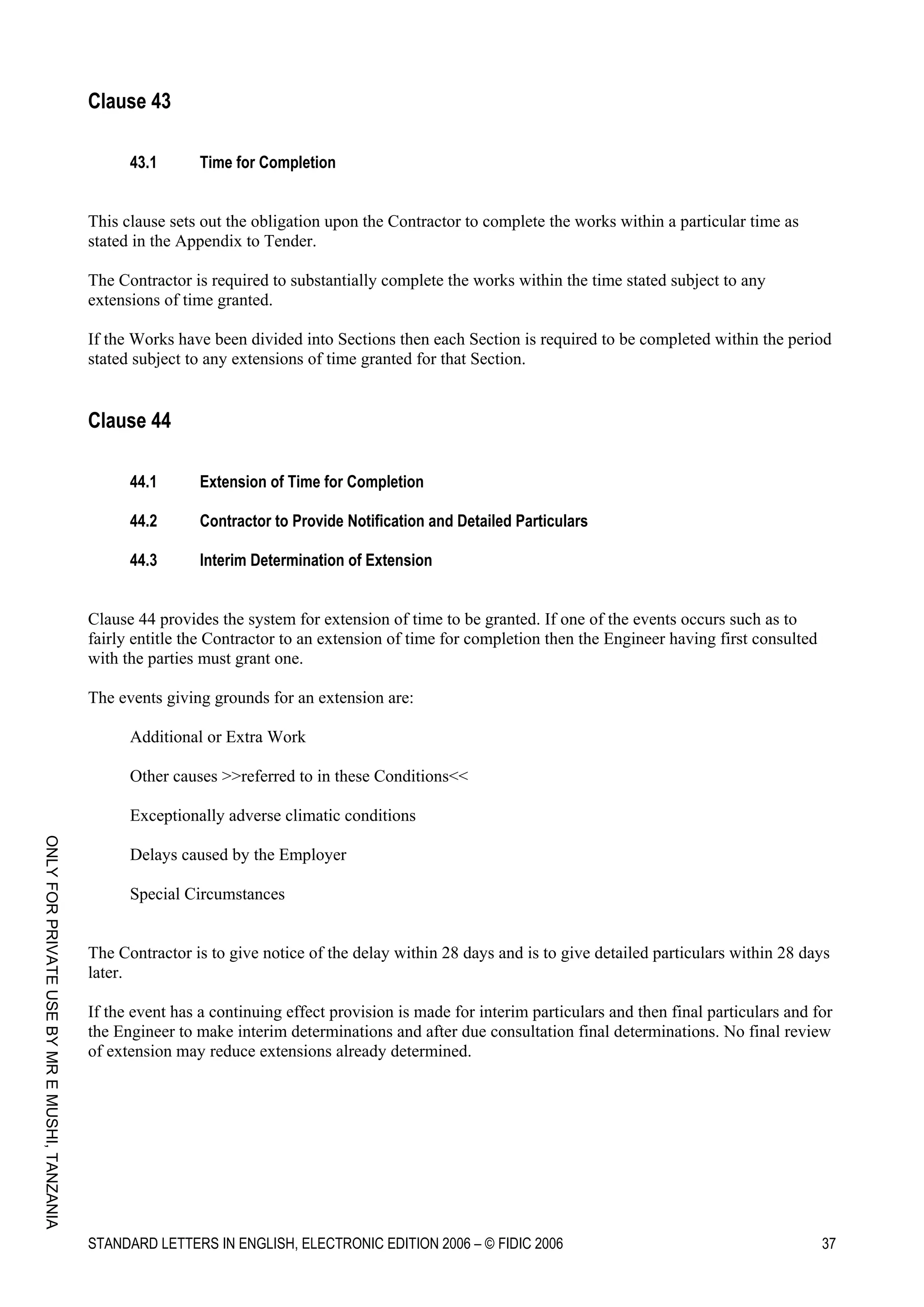 Standard letters by FIDIC Guidelines.pdf