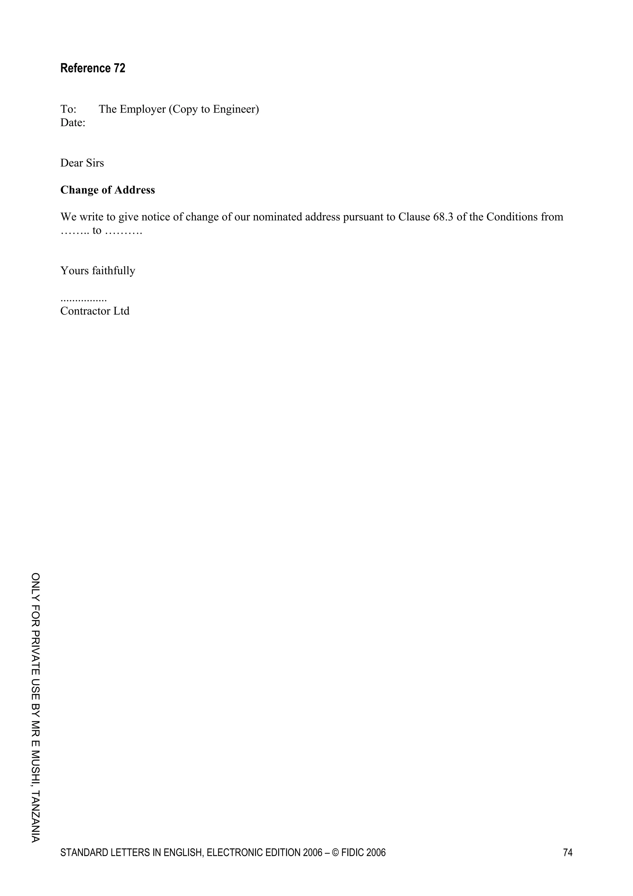 Standard letters by FIDIC Guidelines.pdf
