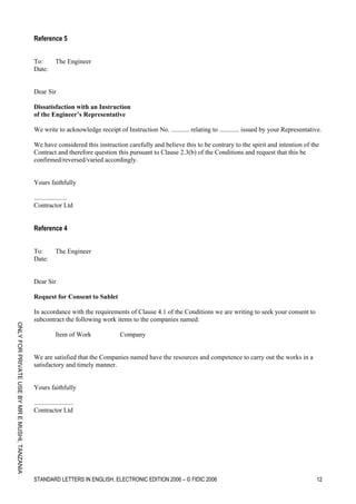 Standard letters by FIDIC Guidelines.pdf