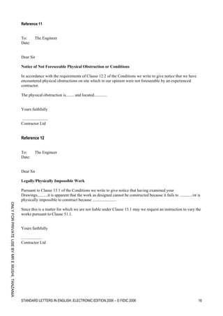 Standard letters by FIDIC Guidelines.pdf
