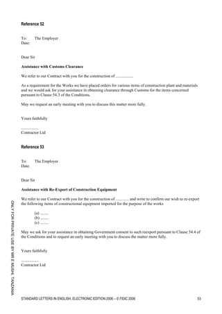 Standard letters by FIDIC Guidelines.pdf
